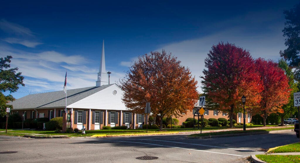 First Baptist Church in Autumn